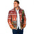 Zambia Christmas Padded Jacket with African Animals Tree Snowflakes and National Emblem Design - Wonder Print Shop