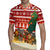 Zambia Christmas Rugby Jersey with African Animals Tree Snowflakes and National Emblem Design - Wonder Print Shop