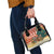Zambia Christmas Shoulder Handbag with African Animals Tree Snowflakes and National Emblem Design - Wonder Print Shop