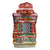 Zambia Christmas Sleeveless Zip Hoodie with African Animals Tree Snowflakes and National Emblem Design - Wonder Print Shop