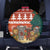 Zambia Christmas Spare Tire Cover with African Animals Tree Snowflakes and National Emblem Design - Wonder Print Shop