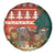 Zambia Christmas Spare Tire Cover with African Animals Tree Snowflakes and National Emblem Design - Wonder Print Shop