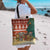 Zambia Christmas Tote Bag with African Animals Tree Snowflakes and National Emblem Design - Wonder Print Shop