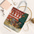 Zambia Christmas Tote Bag with African Animals Tree Snowflakes and National Emblem Design - Wonder Print Shop