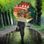 Zambia Christmas Umbrella with African Animals Tree Snowflakes and National Emblem Design - Wonder Print Shop