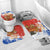 Chile Christmas Bathroom Set with Flag Colors Tree Reindeer Condor and Gift Design - Wonder Print Shop