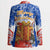 Chile Christmas Blazer with Flag Colors Tree Reindeer Condor and Gift Design - Wonder Print Shop