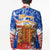 Chile Christmas Blazer with Flag Colors Tree Reindeer Condor and Gift Design - Wonder Print Shop
