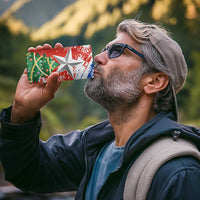 Chile Christmas 4 in 1 Can Cooler Tumbler with Flag Colors Tree Reindeer Condor and Gift Design - Wonder Print Shop