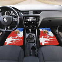 Chile Christmas Car Mats with Flag Colors Tree Reindeer Condor and Gift Design - Wonder Print Shop