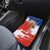 Chile Christmas Car Mats with Flag Colors Tree Reindeer Condor and Gift Design - Wonder Print Shop