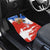 Chile Christmas Car Mats with Flag Colors Tree Reindeer Condor and Gift Design - Wonder Print Shop