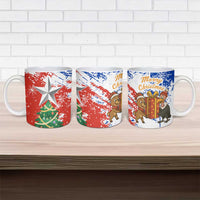 Chile Christmas Ceramic Mug with Flag Colors Tree Reindeer Condor and Gift Design - Wonder Print Shop