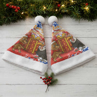 Chile Christmas Santa Hat with Flag Colors Tree Reindeer Condor and Gift Design - Wonder Print Shop