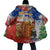 Chile Christmas Cloak with Flag Colors Tree Reindeer Condor and Gift Design - Wonder Print Shop
