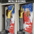 Chile Christmas Door Cover with Flag Colors Tree Reindeer Condor and Gift Design - Wonder Print Shop