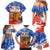 Chile Christmas Family Matching Mermaid Dress and Hawaiian Shirt with Flag Colors Tree Reindeer Condor and Gift Design - Wonder Print Shop