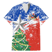 Chile Christmas Family Matching Mermaid Dress and Hawaiian Shirt with Flag Colors Tree Reindeer Condor and Gift Design - Wonder Print Shop