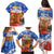 Chile Christmas Family Matching Puletasi and Hawaiian Shirt with Flag Colors Tree Reindeer Condor and Gift Design - Wonder Print Shop