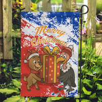Chile Christmas Garden Flag with Flag Colors Tree Reindeer Condor and Gift Design - Wonder Print Shop
