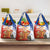 Chile Christmas Grocery Bag with Flag Colors Tree Reindeer Condor and Gift Design - Wonder Print Shop