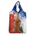 Chile Christmas Grocery Bag with Flag Colors Tree Reindeer Condor and Gift Design - Wonder Print Shop