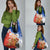 Chile Christmas Grocery Bag with Flag Colors Tree Reindeer Condor and Gift Design - Wonder Print Shop
