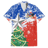 Chile Christmas Hawaiian Shirt with Flag Colors Tree Reindeer Condor and Gift Design - Wonder Print Shop