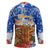 Chile Christmas Hockey Jersey with Flag Colors Tree Reindeer Condor and Gift Design - Wonder Print Shop