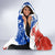 Chile Christmas Hooded Blanket with Flag Colors Tree Reindeer Condor and Gift Design - Wonder Print Shop