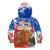 Chile Christmas Kid Hoodie with Flag Colors Tree Reindeer Condor and Gift Design - Wonder Print Shop