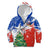 Chile Christmas Kid Hoodie with Flag Colors Tree Reindeer Condor and Gift Design - Wonder Print Shop