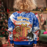 Chile Christmas Kid Ugly Christmas Sweater with Flag Colors Tree Reindeer Condor and Gift Design - Wonder Print Shop