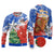 Chile Christmas Ugly Christmas Sweater with Flag Colors Tree Reindeer Condor and Gift Design - Wonder Print Shop
