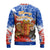Chile Christmas Ugly Christmas Sweater with Flag Colors Tree Reindeer Condor and Gift Design - Wonder Print Shop