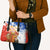 Chile Christmas Leather Bag with Flag Colors Tree Reindeer Condor and Gift Design - Wonder Print Shop