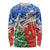Chile Christmas Long Sleeve Shirt with Flag Colors Tree Reindeer Condor and Gift Design - Wonder Print Shop