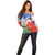 Chile Christmas Off Shoulder Sweater with Flag Colors Tree Reindeer Condor and Gift Design - Wonder Print Shop