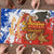 Chile Christmas Puzzle with Flag Colors Tree Reindeer Condor and Gift Design - Wonder Print Shop