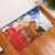 Chile Christmas Rubber Doormat with Flag Colors Tree Reindeer Condor and Gift Design - Wonder Print Shop