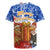 Chile Christmas Rugby Jersey with Flag Colors Tree Reindeer Condor and Gift Design - Wonder Print Shop