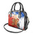Chile Christmas Shoulder Handbag with Flag Colors Tree Reindeer Condor and Gift Design - Wonder Print Shop