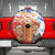 Chile Christmas Spare Tire Cover with Flag Colors Tree Reindeer Condor and Gift Design - Wonder Print Shop