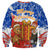 Chile Christmas Sweatshirt with Flag Colors Tree Reindeer Condor and Gift Design - Wonder Print Shop