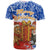 Chile Christmas T Shirt with Flag Colors Tree Reindeer Condor and Gift Design - Wonder Print Shop