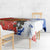 Chile Christmas Tablecloth with Flag Colors Tree Reindeer Condor and Gift Design - Wonder Print Shop