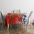 Chile Christmas Tablecloth with Flag Colors Tree Reindeer Condor and Gift Design - Wonder Print Shop