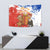 Chile Christmas Tapestry with Flag Colors Tree Reindeer Condor and Gift Design - Wonder Print Shop