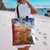 Chile Christmas Tote Bag with Flag Colors Tree Reindeer Condor and Gift Design - Wonder Print Shop