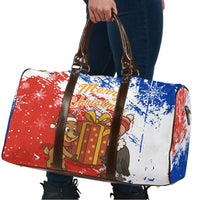 Chile Christmas Travel Bag with Flag Colors Tree Reindeer Condor and Gift Design - Wonder Print Shop